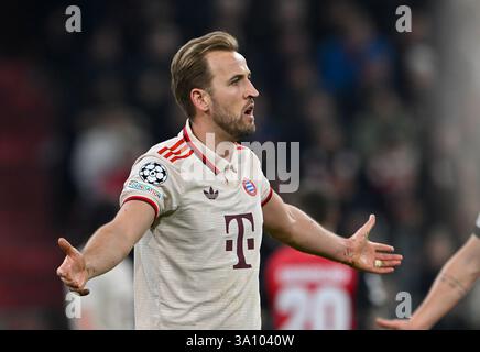 München, Deutschland. März 2025. Harry Kane vom FC Bayern München. Quelle: Peter Kneffel/dpa/Alamy Live News Stockfoto