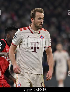 München, Deutschland. März 2025. Harry Kane vom FC Bayern München. Quelle: Peter Kneffel/dpa/Alamy Live News Stockfoto