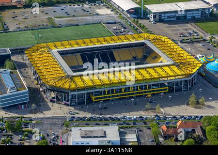 Luftaufnahme, Aachen Tivoli, Fußballstadion im Sportpark Soers, Heimstadion des Fußballvereins Alemannia Aachen, Laurensberg, Aachen, Rheinland, Stockfoto