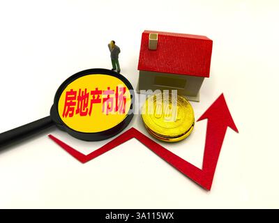 SUQIAN, CHINA - 6. MÄRZ 2025 - ein Foto zeigt die steigende Immobilienmarktaktivität in Suqian, Provinz Jiangsu, China, 6. März 2025. Stockfoto