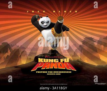 Poster kung Fu Panda Stockfoto