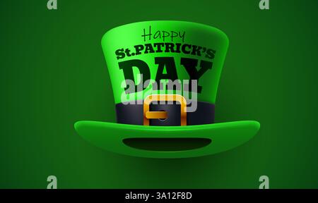 St. Patrick's Day. Saint Patrick Partyhut. Feier am 17. März. Vektorabbildung Stock Vektor