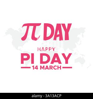 Happy Pi Day Design. Happy Pi Day Vektor-Design-Vorlage. Posterdesign zum internationalen Pi Day. Vektorgrafik von Happy pi Day Good for pi Day Stock Vektor