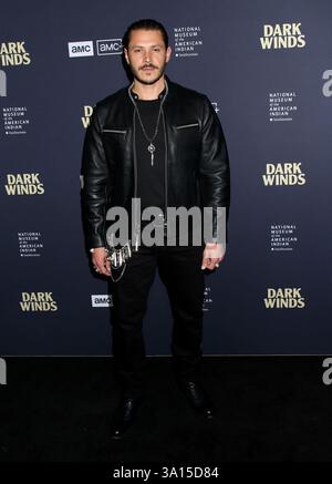 New York City, USA. März 2025. Alex Meraz besuchte AMC's Premiere „Dark Winds“ Staffel 3, die am 6. März 2025 im Smithsonian National Museum of the American Indian in New York City stattfand © Steven Bergman/AFF-USA. COM Credit: AFF/Alamy Live News Stockfoto
