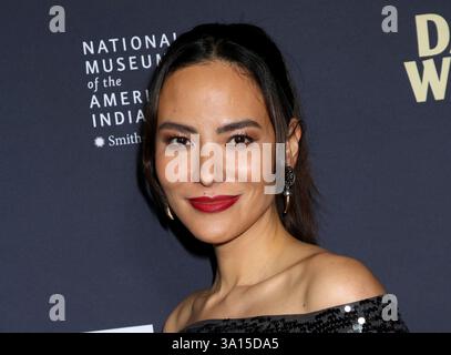 New York City, USA. März 2025. Jessica Matten besuchte AMC's Premiere „Dark Winds“ Staffel 3, die am 6. März 2025 im Smithsonian National Museum of the American Indian in New York City stattfand © Steven Bergman/AFF-USA. COM Credit: AFF/Alamy Live News Stockfoto