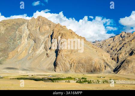Indien, Ladakh State, Trans-Himalaya, Motorradtour auf der Royal enfield Road von Padum nach Lamayuru, Zanskar Valley, nördlich von Padum Stockfoto