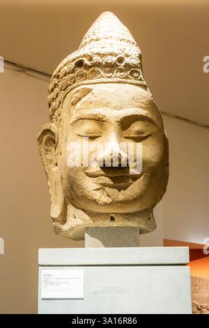 Frankreich, Paris, Guimet Museum, Kambodscha, Buddha, Angkor Thom Stockfoto