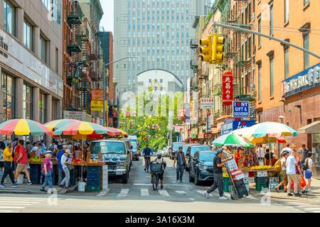 Usa, New York State, New York City, Manhattan, Chinatown Stockfoto