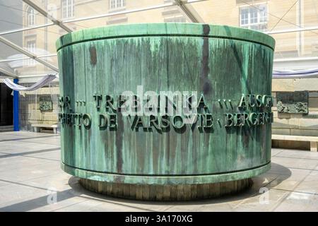 Frankreich, Paris, das Marais, das Shoah-Denkmal Stockfoto