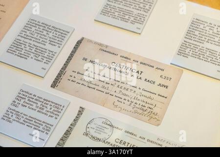 Frankreich, Paris, das Marais, das Shoah-Denkmal, das Museum Stockfoto