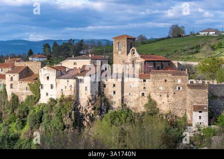 Frankreich, Haute-Loire, Vieille Brioude, Allier-Tal Stockfoto