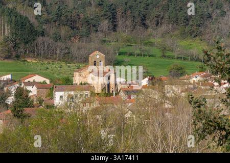 Frankreich, Haute Loire, RIlhac, Allier-Tal Stockfoto