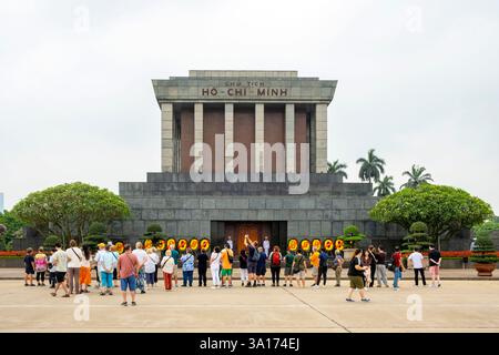 Vietnam, Hanoi, Stadtzentrum, Ho Chi Minh Mausoleum Stockfoto