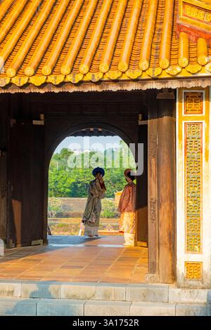 Vietnam, Zentrum, Provinz Thua Thien Hue, Hue, die Kaiserlichen Gräber, die von der UNESCO zum Weltkulturerbe erklärt wurden, das Grab von Tu Duc Stockfoto