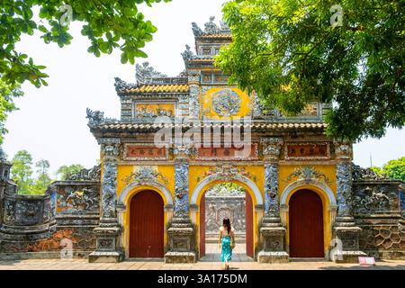 Vietnam, Zentrum, Provinz Thua Thien Hue, Hue, die Kaiserstadt, die von der UNESCO zum Weltkulturerbe erklärt wurde, das Truong an Mon Tor Stockfoto