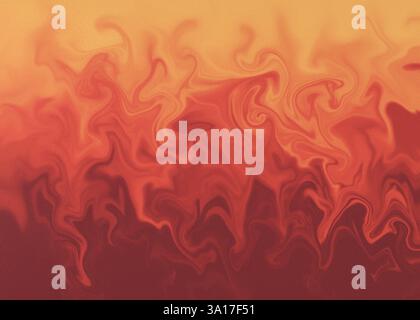 Orangefarbener, gelber und brauner Farbverlauf. Abstrakter Stil mit Illustration. Trendige Farbe mit linearem Verlauf. Stockfoto