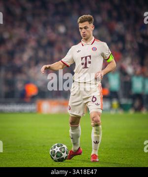 München, Deutschland. März 2025. Joshua Kimmich (FCB) FC Bayern München - Bayer Leverkusen 05.03.2025 Copyright (nur für journalistische Zwecke) by Stockfoto