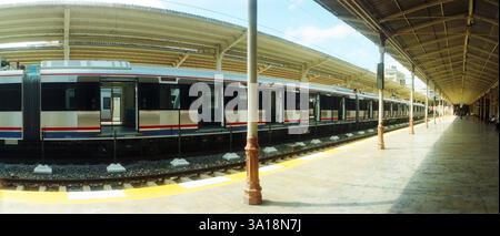 Panoramablick auf den alten Orient Express Bahnhof in Istanbul, Türkei Stockfoto