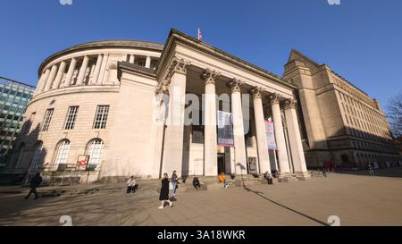 Manchester Central Library auf dem Petersplatz. UK Stockfoto