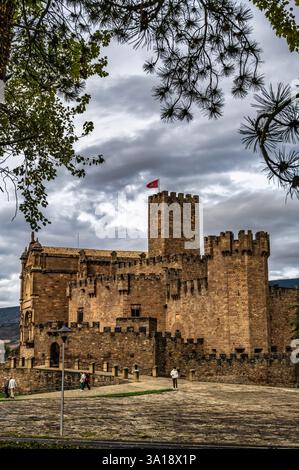 Schloss von Xavier (Castillo de Javier), Navarra, Spanien. Oktober 2021 Stockfoto