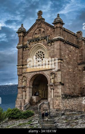 Schloss von Xavier (Castillo de Javier), Navarra, Spanien. Oktober 2021 Stockfoto