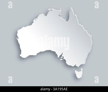 Karte von Australien Stockfoto