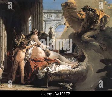 TIEPOLO, Giovanni Battista (* 1696, Venezia, d. 1770, Madrid) Jupiter und Danaë 1736 Öl auf Leinwand Universitet Konsthistoriska Institutionen, Stockholm --- Schlüsselwörter: ----------------- Autor: TIEPOLO, Giovanni Battista Titel: Jupiter und Danaë Zeitlinie: 1701-1750 Schule: Italienisch Form: Malerei Typ: Mythologisch Stockfoto