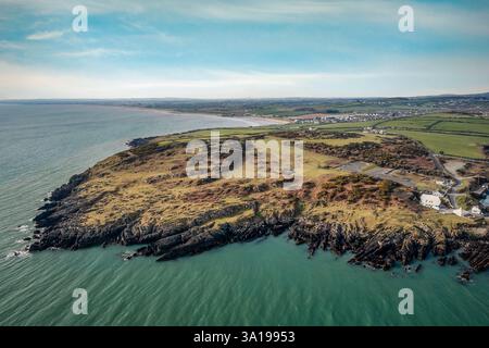 Blick Aus Der Vogelperspektive Über Clogherhead, Oriel Port, Louth Irland Stockfoto
