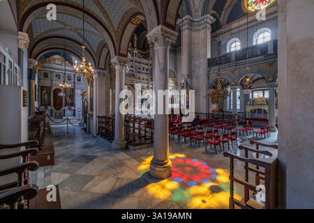 Hagia Triada (Heilige Dreifaltigkeit) Griechisch-orthodoxe Kirche in Istanbul, Türkei Stockfoto