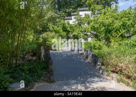 Chinesischer Garten des himmlischen Friedens in Frankfurt Stockfoto