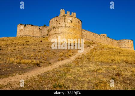 Burg aus dem 15. Jahrhundert, Berlanga de Duero, Soria, autonome Gemeinde Kastilien und León, Spanien, Europa Stockfoto