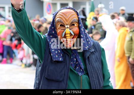 Große schwäbisch-alemannische Karnevalsparade Stockfoto