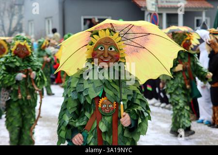 Große schwäbisch-alemannische Karnevalsparade Stockfoto