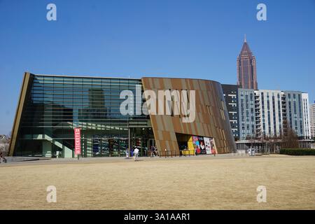 National Center for Civil and Human Rights, Atlanta, Georgia: Museum zur Geschichte der schwarzen afroamerikanischen Bürgerrechtsbewegung Stockfoto