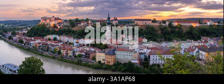 Schloss Burghausen, Burghausen, Landkreis Altötting, Bayern, Deutschland Stockfoto
