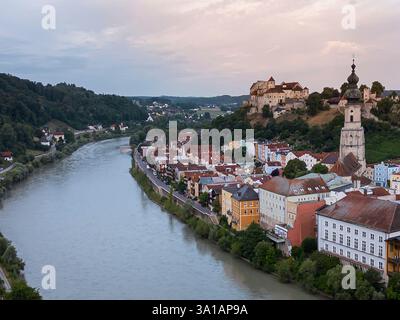 Schloss Burghausen, Burghausen, Landkreis Altötting, Bayern, Deutschland Stockfoto