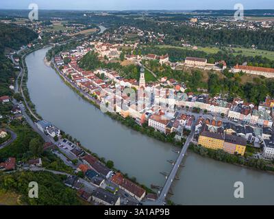 Schloss Burghausen, Burghausen, Landkreis Altötting, Bayern, Deutschland Stockfoto