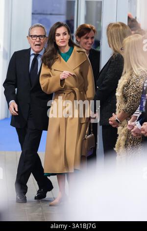 Königin Letizia von Spanien nimmt am 4. Februar 2025 an der institutionellen Veranstaltung zum Weltkrebstag 2025 im Rastro Espace in Madrid Teil. Mit: Königin Letizia von Spanien nimmt an der institutionellen Veranstaltung zum Weltkrebstag 2025 im Rastro Espace am 4. Februar 2025 in Madrid Teil. Wo: Madrid, Spanien Wann: 04. Februar 2025 Credit: Oscar Gonzalez/WENN Stockfoto