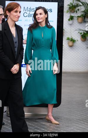 Königin Letizia von Spanien nimmt am 4. Februar 2025 an der institutionellen Veranstaltung zum Weltkrebstag 2025 im Rastro Espace in Madrid Teil. Mit: Königin Letizia von Spanien nimmt an der institutionellen Veranstaltung zum Weltkrebstag 2025 im Rastro Espace am 4. Februar 2025 in Madrid Teil. Wo: Madrid, Spanien Wann: 04. Februar 2025 Credit: Oscar Gonzalez/WENN Stockfoto