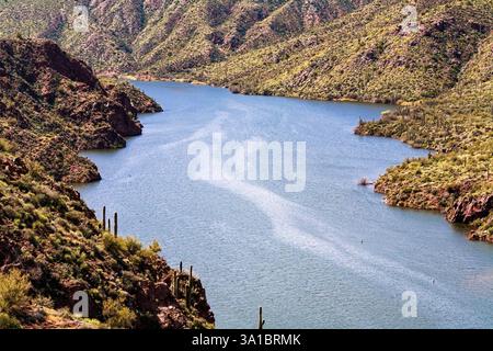 Salt River, State Route 88, in der Nähe von Apache Junction, Arizona, USA Stockfoto