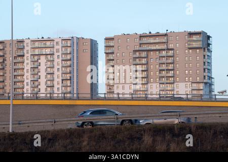 Mehrfamilienhaus in Danzig, Polen © Wojciech Strozyk / Alamy Stock Photo Stockfoto