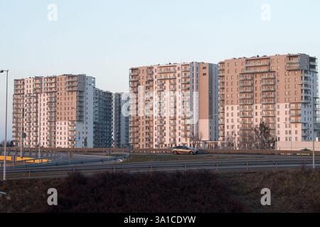 Mehrfamilienhaus in Danzig, Polen © Wojciech Strozyk / Alamy Stock Photo Stockfoto