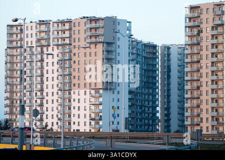 Mehrfamilienhaus in Danzig, Polen © Wojciech Strozyk / Alamy Stock Photo Stockfoto