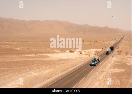 Nasca-Linien auf der Pan american Highway, Peru - 2. april 2025 Stockfoto