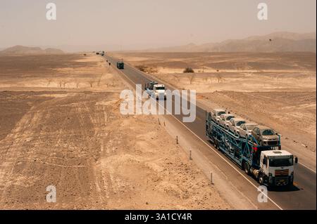 Nasca-Linien auf der Pan american Highway, Peru - 2. april 2025 Stockfoto