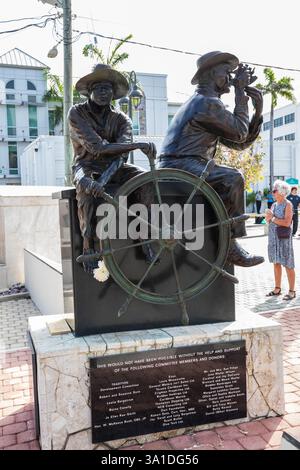 Januar Sonnenschein in George Town, den Cayman Islands Stockfoto