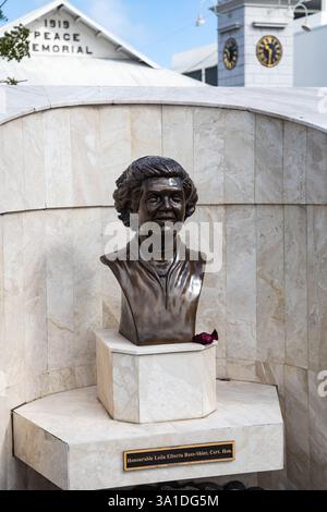 Januar Sonnenschein in George Town, den Cayman Islands Stockfoto