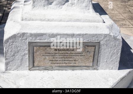 Januar Sonnenschein in George Town, den Cayman Islands Stockfoto