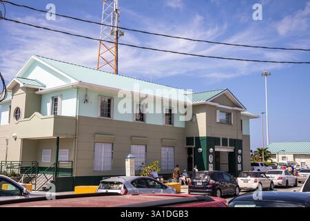 Januar Sonnenschein in George Town, den Cayman Islands Stockfoto