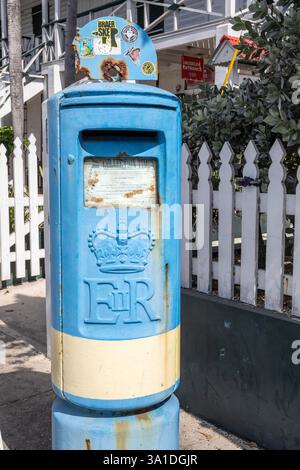 Januar Sonnenschein in George Town, den Cayman Islands Stockfoto